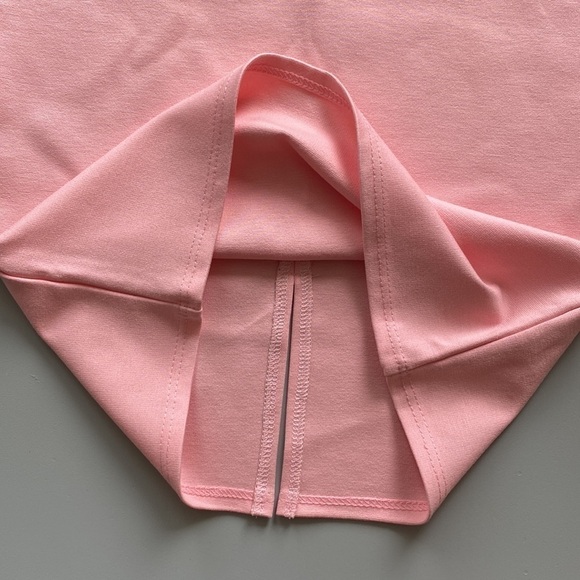 Nwt Hybrid & Company High Waist Pink MIDI Skirt Size Medium - Picture 7 of 14